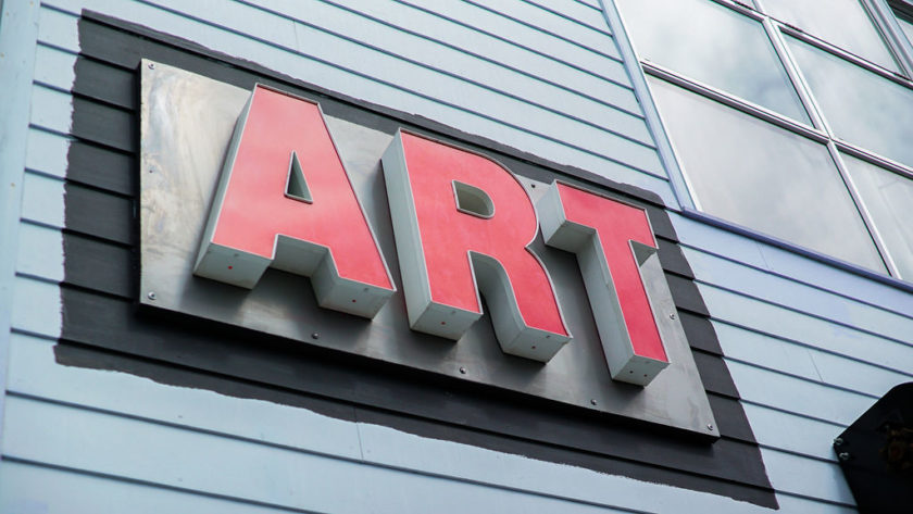 Art outdoor sign