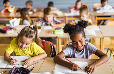 children in a classroom